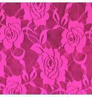 Rose Flower Lace-379-400-Neon Pink